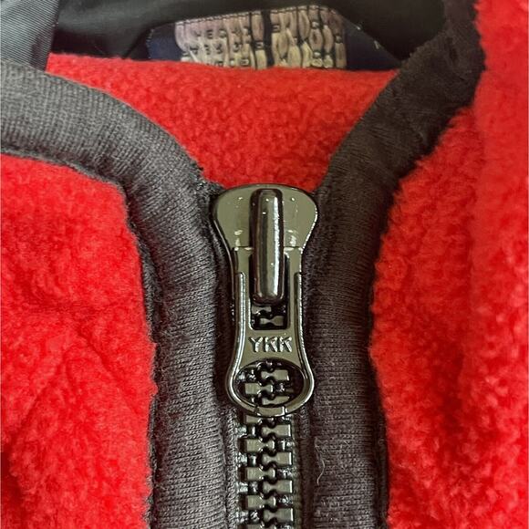 Tommy Hilfiger Red Quilted Jacket Women's Size M Full Zip with Pockets - Picture 7 of 14